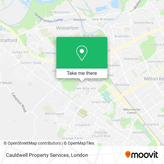 Cauldwell Property Services map