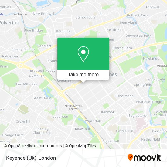 Keyence (Uk) map
