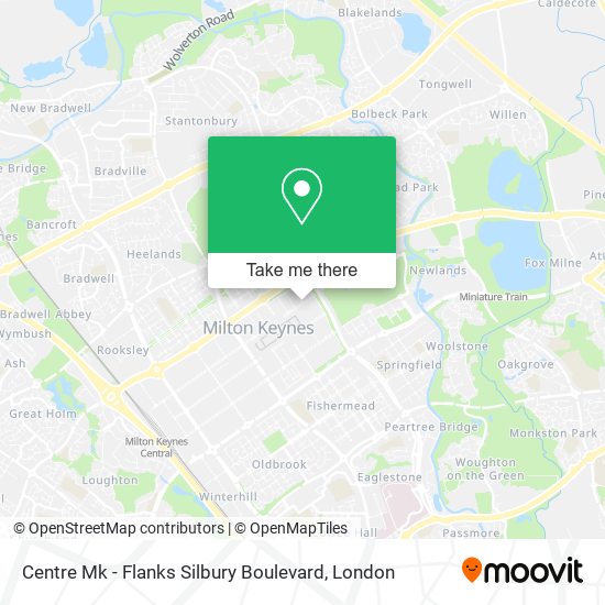 Centre Mk - Flanks Silbury Boulevard map