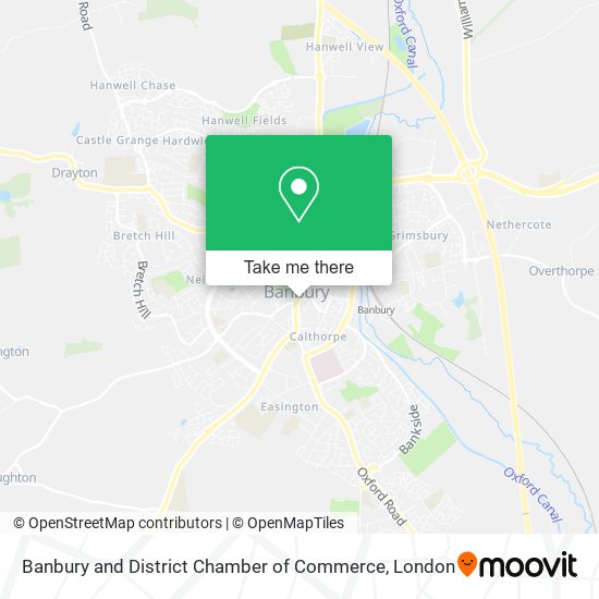 Banbury and District Chamber of Commerce map