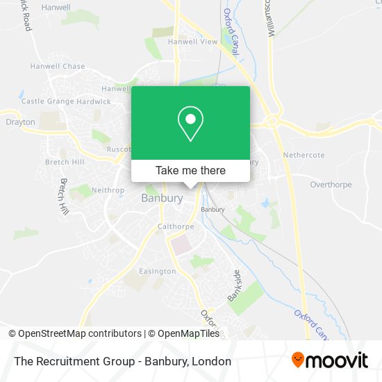 The Recruitment Group - Banbury map