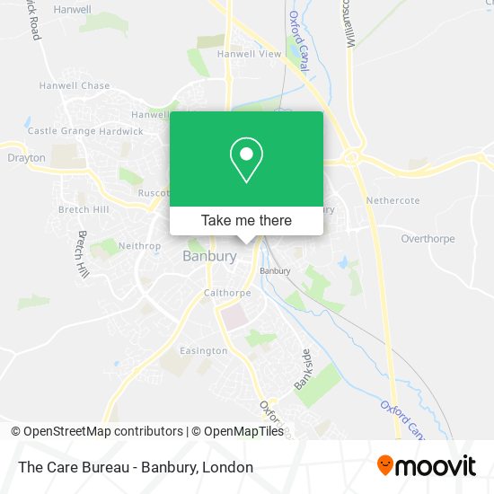 The Care Bureau - Banbury map