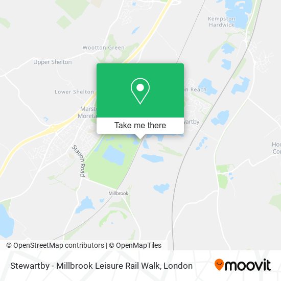 Stewartby - Millbrook Leisure Rail Walk map