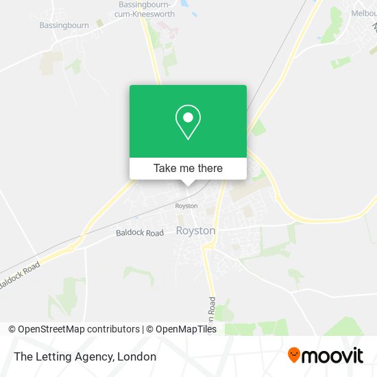 The Letting Agency map