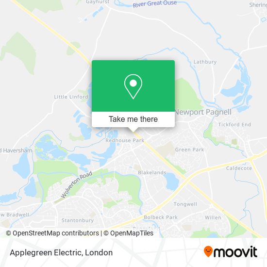 Applegreen Electric map