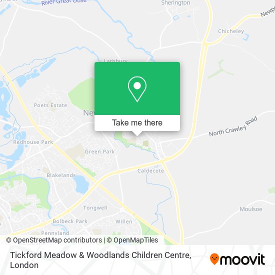 Tickford Meadow & Woodlands Children Centre map