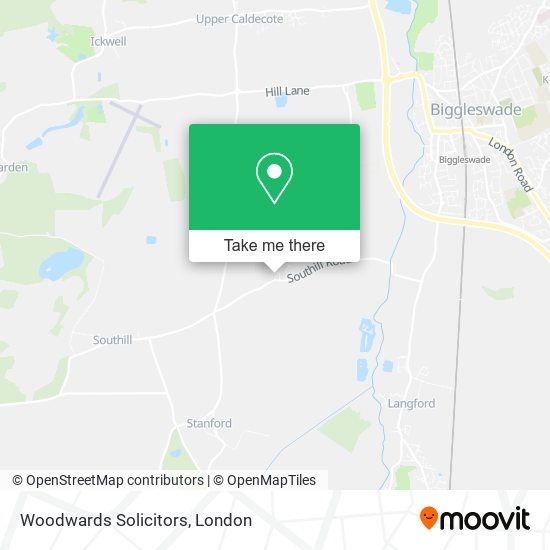 Woodwards Solicitors map