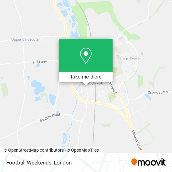 Football Weekends map