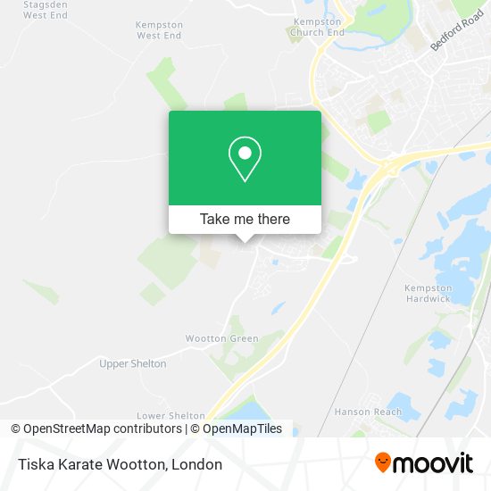 Tiska Karate Wootton map