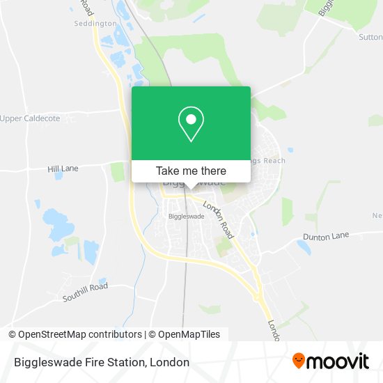 Biggleswade Fire Station map