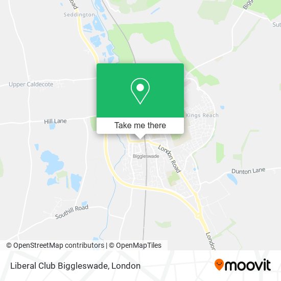 Liberal Club Biggleswade map