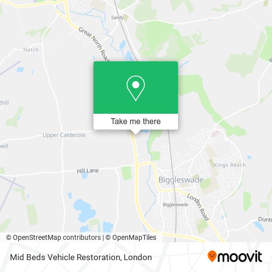 Mid Beds Vehicle Restoration map