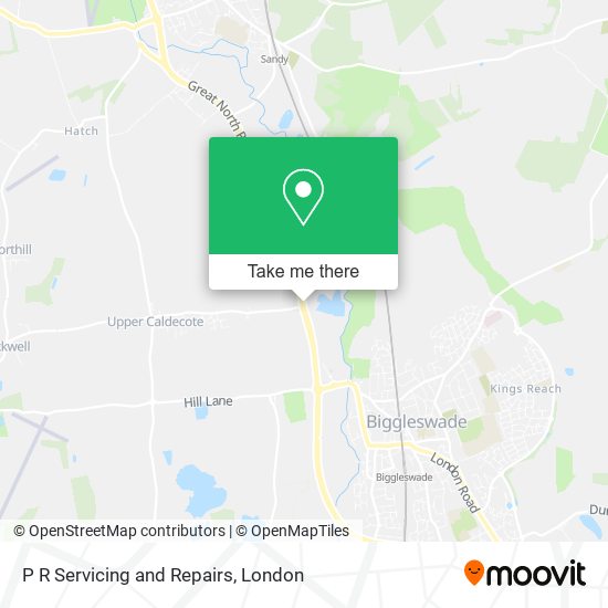 P R Servicing and Repairs map