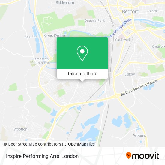Inspire Performing Arts map