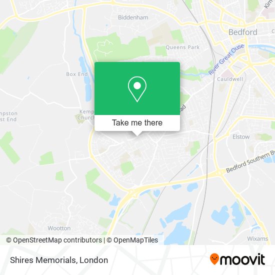 Shires Memorials map