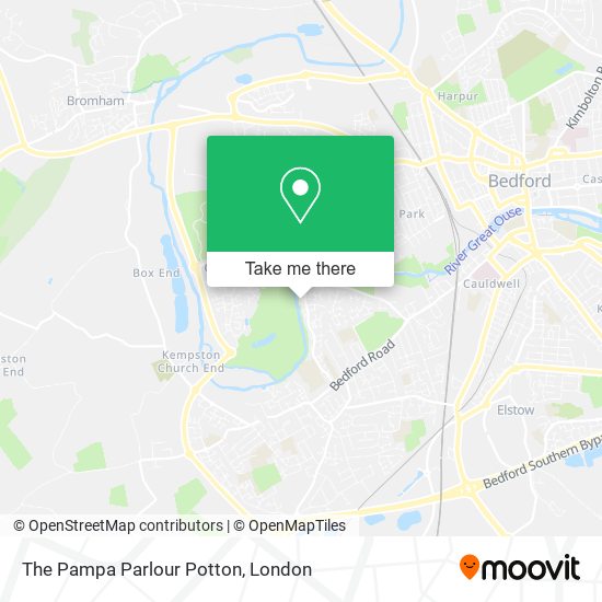 The Pampa Parlour Potton map