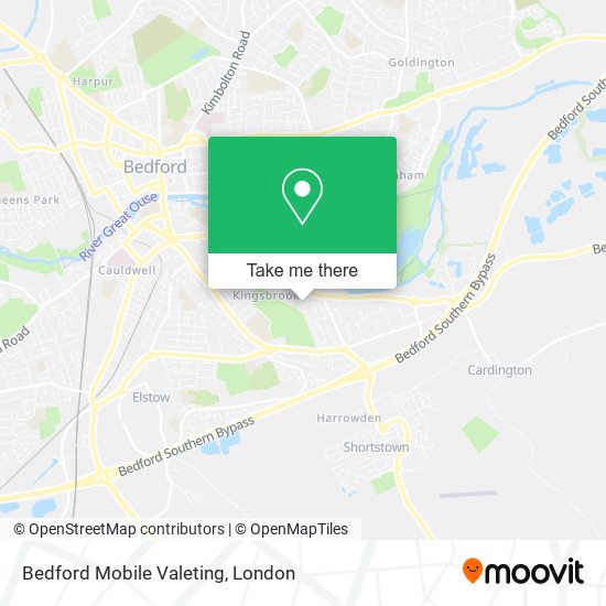 Bedford Mobile Valeting map
