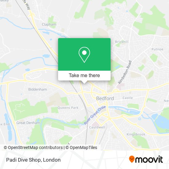 Padi Dive Shop map