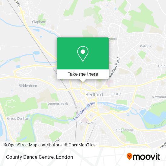 County Dance Centre map