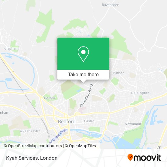 Kyah Services map