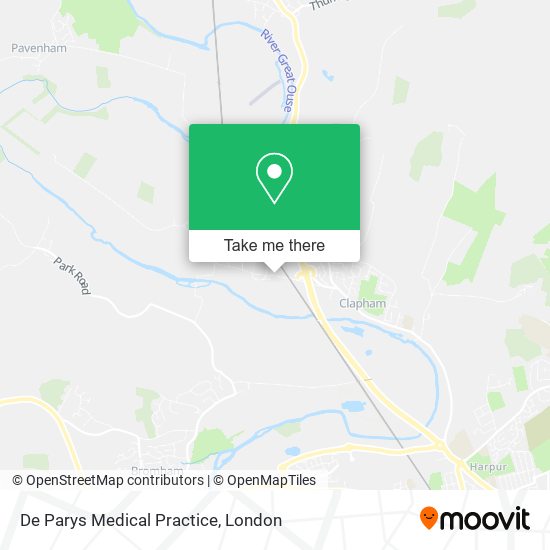 De Parys Medical Practice map
