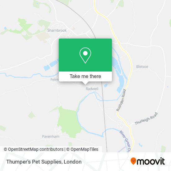Thumper's Pet Supplies map