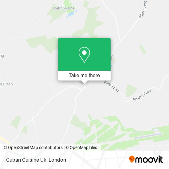 Cuban Cuisine Uk map