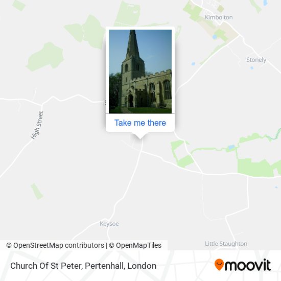 Church Of St Peter, Pertenhall map