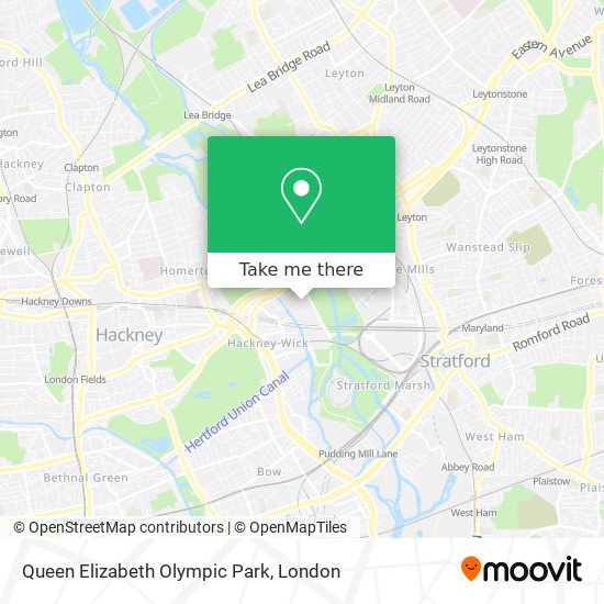 Queen Elizabeth Olympic Park map