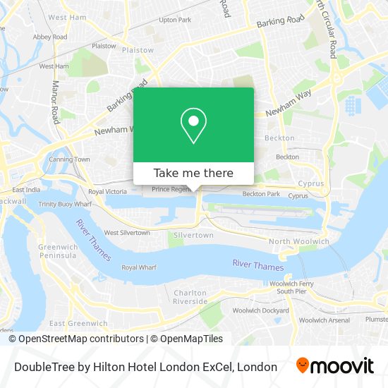 DoubleTree by Hilton Hotel London ExCel map