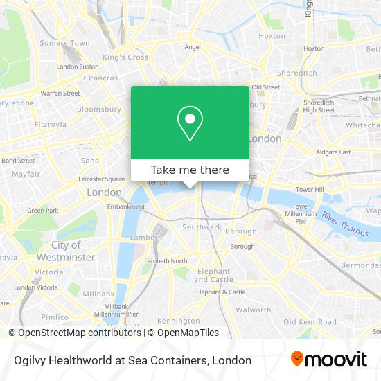 Ogilvy Healthworld at Sea Containers map
