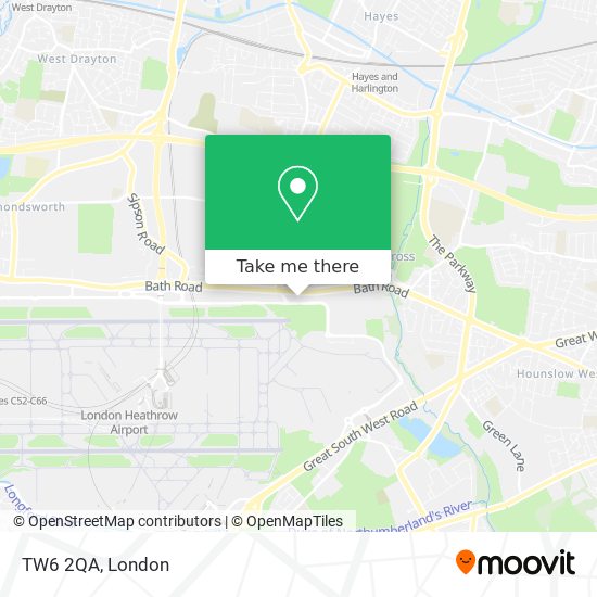 TW6 2QA map