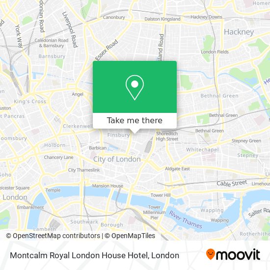 Montcalm Royal London House Hotel map