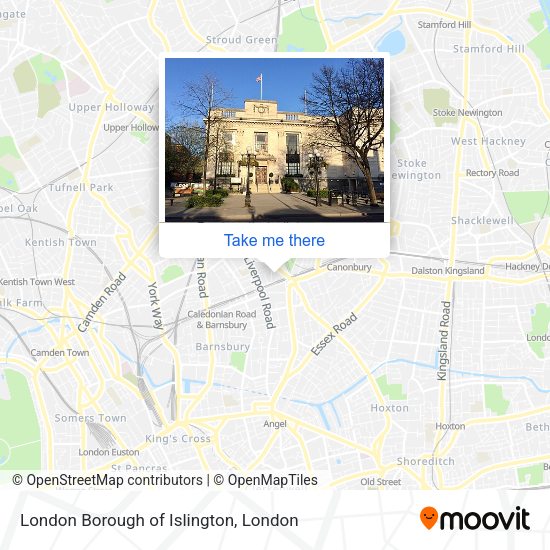 London Borough of Islington map