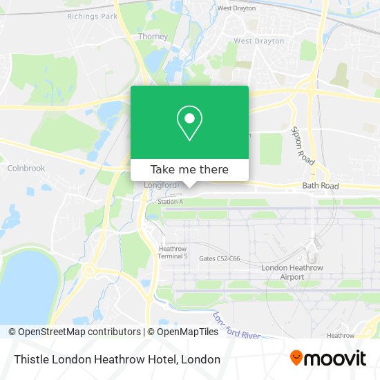 Thistle London Heathrow Hotel map