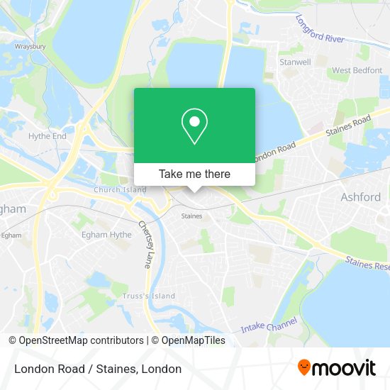 How to get to London Road / Staines in StainesUponThames by bus or train?