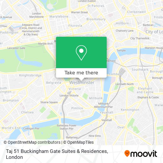 Taj  51 Buckingham Gate Suites & Residences map