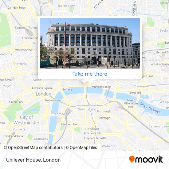 Unilever House map