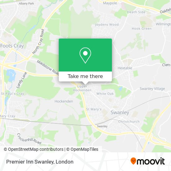 Premier Inn Swanley map