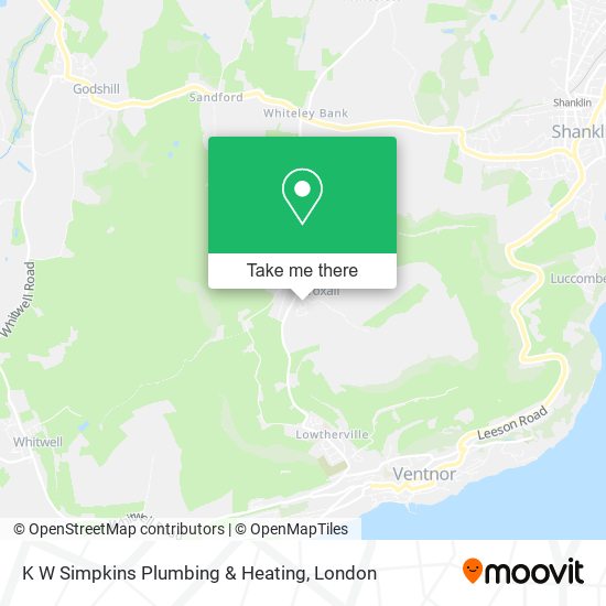 K W Simpkins Plumbing & Heating map