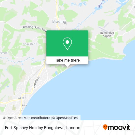 Fort Spinney Holiday Bungalows map