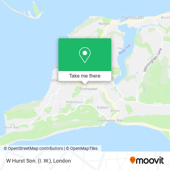 W Hurst Son. (I. W.) map