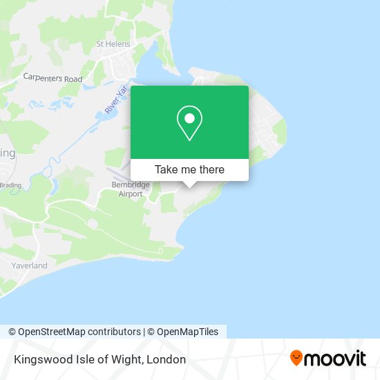 Kingswood Isle of Wight map