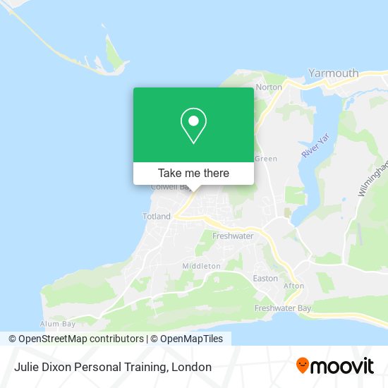 Julie Dixon Personal Training map