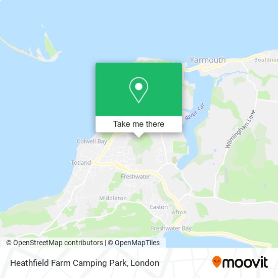 Heathfield Farm Camping Park map