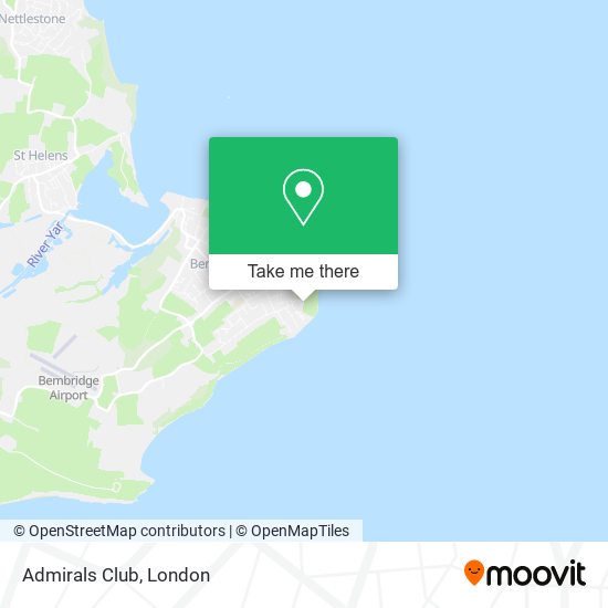 Admirals Club map