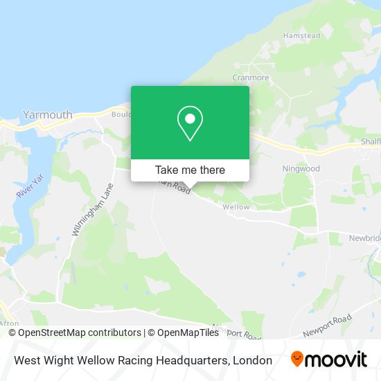 West Wight Wellow Racing Headquarters map