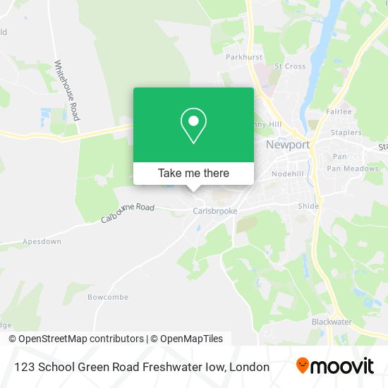 123 School Green Road Freshwater Iow map