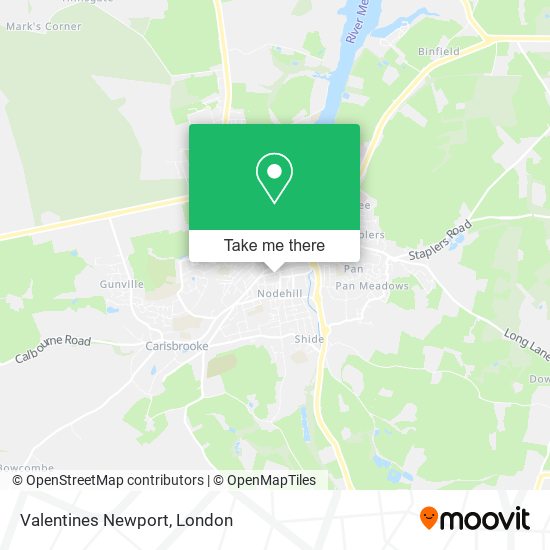Valentines Newport map