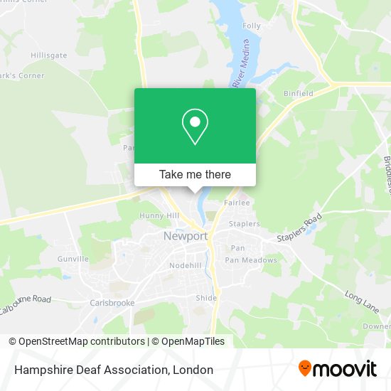 Hampshire Deaf Association map